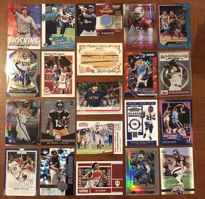 Mixed Lot Of Game Used Jerseys Autos Rookies Numbered Inserts Stars And Base! • $6.99