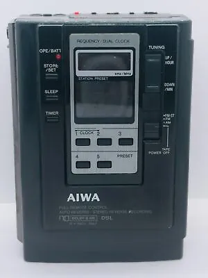 Aiwa HS JX 303 Walkman Cassette Player Motor Spins Needs Belt For Parts • $435.79