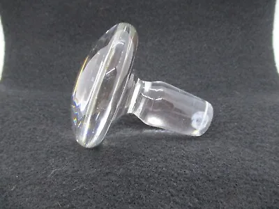 Vintage Clear Glass Door-Knob Style Decanter Bottle Stopper/Topper • $15.99