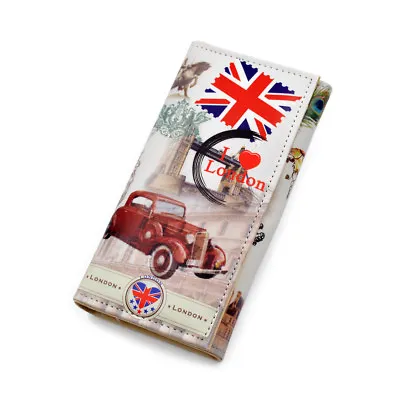 Premium UK I Love London City Print PU Leather Continental Wallet • $10.50