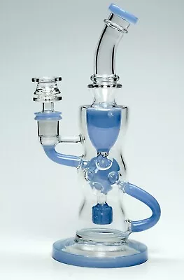 10  Vortex Cyclone Recycler Matrix Smoking Water Pipe Bubbler Bong (Milky Blue) • $74.99