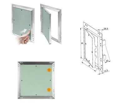 Plasterboard Access Panels Revision Door With Aluminium Frame Inspection Hatch • £19.97
