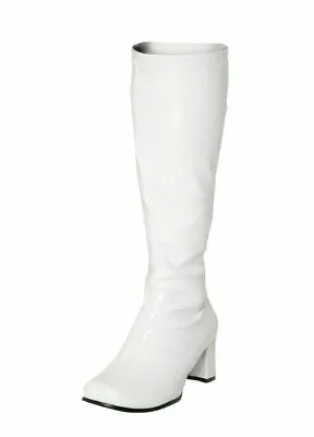 Ladies Womens Fancy Dress Party Go Go Boots 60s 70s Retro Knee High Boots • £28.99