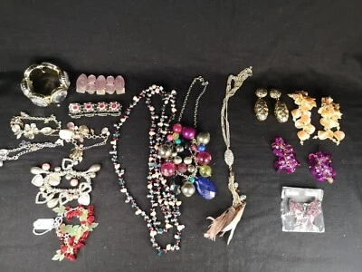 £9.99 • Buy JOBLOT Costume Jewellery Vintage & Modern Necklaces Bracelets Earrings Brooch 