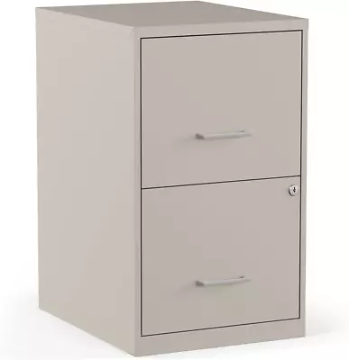 2806662 2-Drawer Vertical File Cabinet Locking Letter Putty/Beige 18-Inch D • $126.99