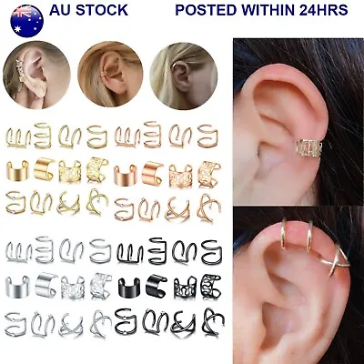 $4.35 • Buy Unisex Fake Helix Cartilage Unbendable Conch  Clip On Non-Piercing Ear Cuff
