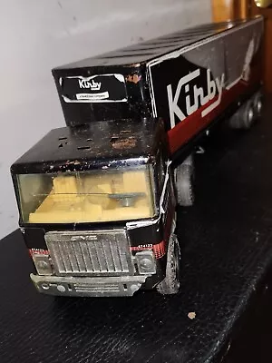 $79 • Buy Vintage NYLINT Matching Trailer & Tractor Pressed Steel KIRBY Vacuum