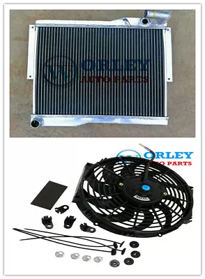 Aluminum Radiator & Fan For MG MGB GT/ROADSTER 1977 1978 1979 1980 Manual • $125