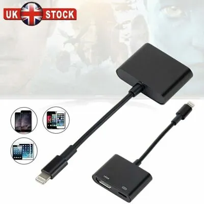 For Iphone/Apple To HDMI Digital AVTV Cable Adapter For Apple IPad IPhone/Plus H • £8.80