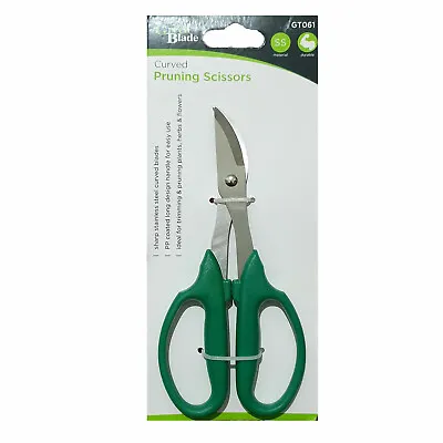 Curved Pruning Gardening Cutting Scissors Pruners Snips • £3.65