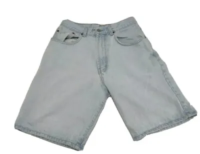 Vintage Lucky Brand Dungarees Light Wash Size 30 Blue Denim Jean Shorts USA • $9.07