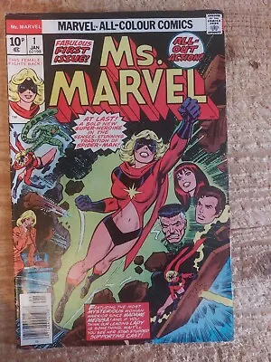 Ms Marvel #1 (1977) 1st Carol Danvers As Ms Marvel FINE • £49.99