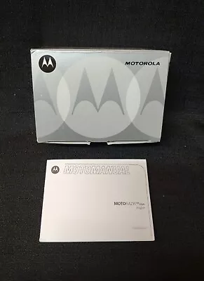 Motorola MOTO RAZR V3m Mobile Cell Phone Original Box W/Manual RARE LIMITED  • $19.99