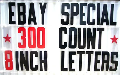 8  On 8 7/8  Plastic Sign Letters & Numbers 300 Pc Set • $82