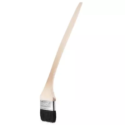 Bent Radiator Paint Brush 17  Length 3  Width Bristle Long Wood Handle • £8.06