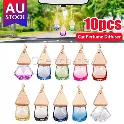 10 Car Air Freshener Perfume Bottle Aromatherapy Essential Oil Diffuser Hanging • $18.40