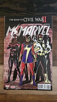 Ms Marvel #7 Civil War II Tie In Direct Sales • $4.99