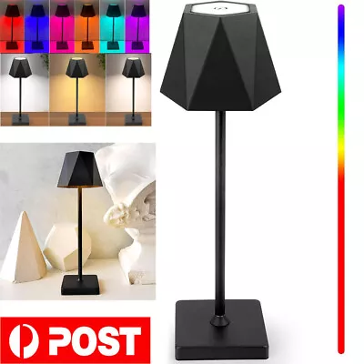 Cordless LED Desk Lamps Touch Table Lamp Bedroom Bedside Living Room RGB Lights • $38.89