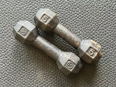 McGreggor 5 LB Vintage Dumbbell Set • $60