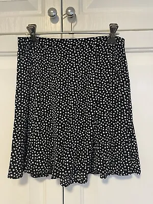 Tigerlily Black White Polka Dot Mini Skirt - Size 8 • $8.50