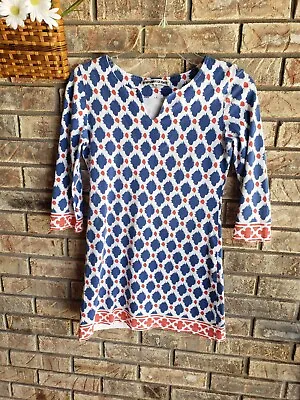 BARBARA GERWIT Small V-Neck Tunic 3/4 Sleeve Multicolor • $18