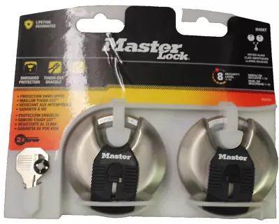 Master Lock M40XT Magnum 2-3/4 In. Wide Stainless Steel Discus Keyed Padlock • $29.99