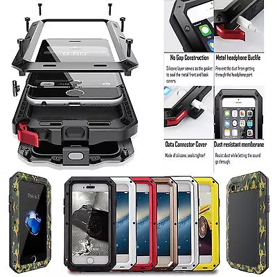 $21.89 • Buy Heavy Duty Shockproof Bumper Aluminum Metal Case Cover F IPhone X 8 7 6s Plus 5s