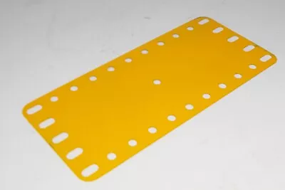 Meccano By Exacto Flexible Plate 11x5 Holes In Crane Set Yellow (no.192) • $5.33