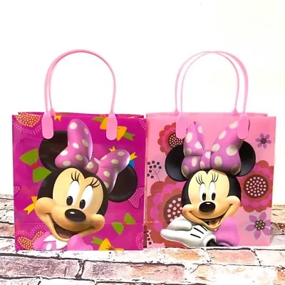 Minnie Mouse 12 Good Quality Reusable Medium Goodie Bags 8  Party Supply • $11.99