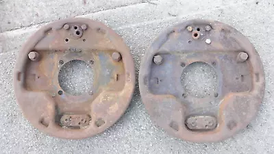 1946 1947 1948 Ford FRONT BRAKE BACKING PLATES Original Pair Hydraulic Juice • $135