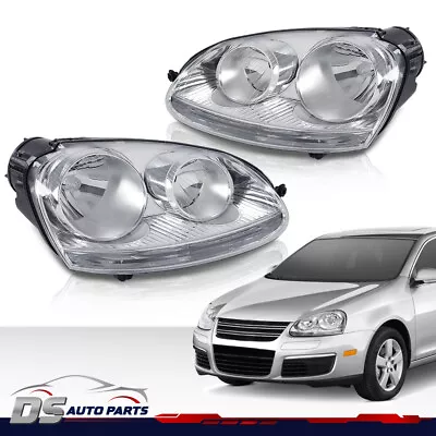 Pair Headlights Assembly Set Fit For 2005-2010 Volkswagen Jetta Sedan Wagon • $103.47