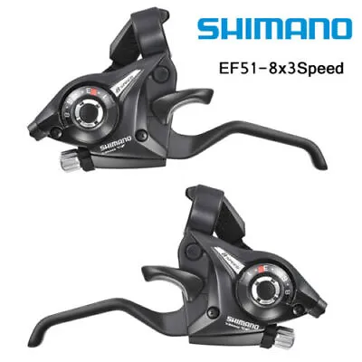 Shimano ST-EF51  Shifters / Brake Levers Combo  3/7/8/3x7/8 Spee With Gear Cable • $19.98