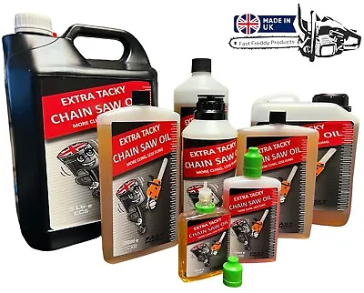 Chainsaw Chain Oil Guide Bar Blade Extra Tacky Oil For All Makes Of Chain Saw • £10.99