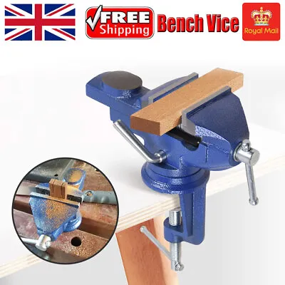 Heavy Duty Engineer Vice Vise Swivel Base Workshop Clamp Jaw Work Bench Table UK • £13.99