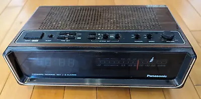 Vintage Woodgrain Panasonic RC-95 AM/FM Alarm Clock Radio - Working • $10