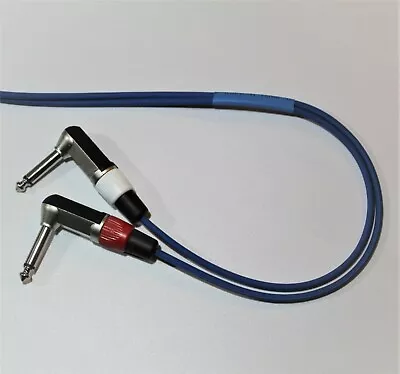 £17.50 • Buy Y Insert Cable Neutrik Straight To REAN Angled Jack/Sommer Cable 6.35mm 1/4 