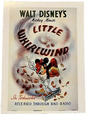 Postcard Mickey Mouse Movie:  Little Whirlwind  From Walt Disney Excel Cond • $3