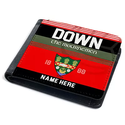 £14.95 • Buy Personalised Down Wallet GAA Football Gaelic Hurling Bi Fold Coin Gift GNW07