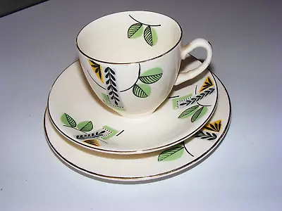 Palissy Art Deco Vintage Tea Trio 1930's Floral Design • £4.99
