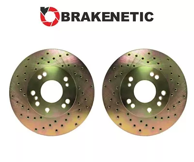 FRONT BRAKENETIC Sport Drill Brake Rotors 30mm Z32 300ZX Conversion 4/5LUG • $207