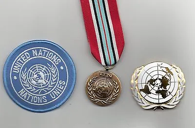 United Nations Medal For The Golan Heights   un Beret Badge And Sleeve Badge • £27.50