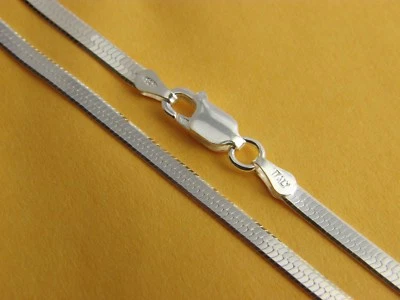 £37.61 • Buy REAL 925 STERLING SILVER Herringbone Magic Chain Necklace REAL SILVER Mens Chain