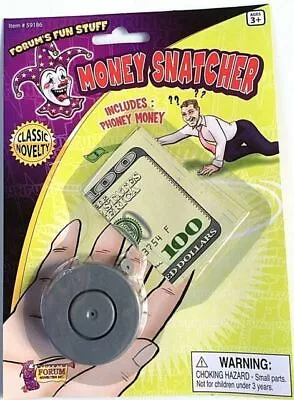 THE MONEY SNATCHER - Magic Trick GaG Prank Joke Novelty + Phoney Toy Money Bill • $6.99