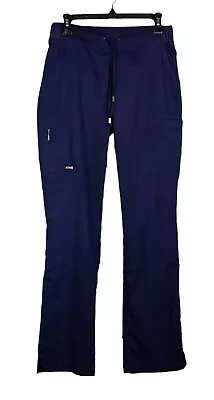 Sm Tall Barco Grey's Anatomy Blue Scrub Pants 6 Pockets Drawstring Waist • $12.99