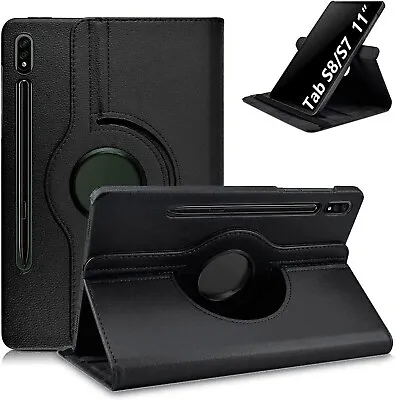 For Samsung Galaxy Tab S7 / Tab S8 Leather Flip Case Tablet Cover • £5.99