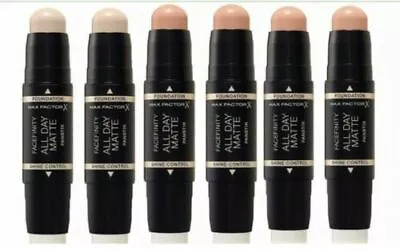 Max Factor Facefinity All Day Matte Panstik Foundation & Shine NEW Choose Shade • £4.99