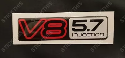 $39.80 • Buy Holden HSV VN VP VR VS SS Calais Boot Badge V8 5.7 Injection Domed Decal Resin