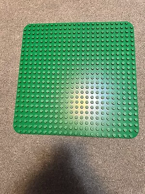 Lego DUPLO Base Plate Peg Board Green Plate 24 X 24 Dots 15  X 15  • $16.81