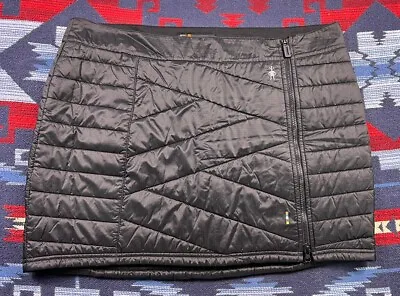 SMARTWOOL Women Merino Wool SMARTLOFT ZIP SKIRT Run Ski Puffer Winter Puff XL • $80.99