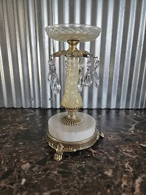 $67.43 • Buy Vintage Hollywood Regency Candelabra Candle Holder Crystals Victorian Antique